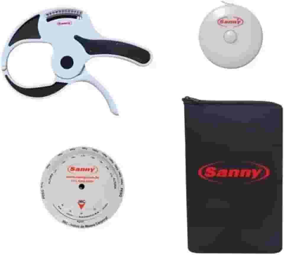 Kit Adipômetro Trena Disco Sanny com Bolsa