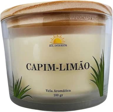 Vela Aromática Artesanal, 9 Fragrâncias Disponíveis, Baunilha, Capim Limão, Lavanda, Bamboo, Alecrim (Capim Limão)
