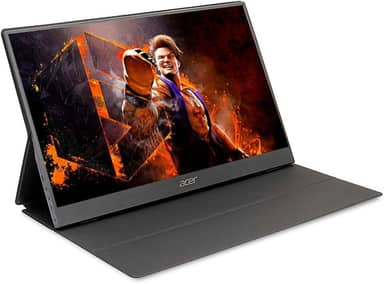 Monitor Acer Portátil design Ultrafino PM161Q Tela 15.6” com inclinação, resolução Full HD LED IPS 60Hz Tecnologia Adaptive Sync 1 cabo mini HDMI e 1 cabo USB Tipo-C