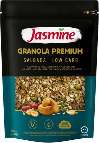 Jasmine Granola Premium Salgada Low Carb 200g