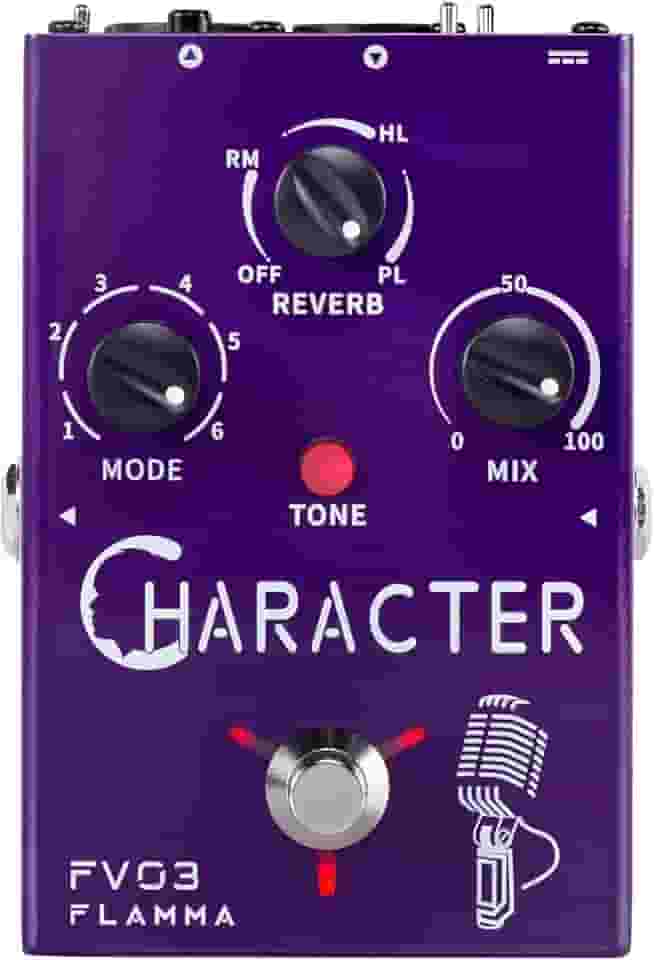 FLAMMA Fv03 Pedal De Efeitos Vocais Processador Voz Amplificador Stompbox Que Muda Sons Como Robô Masculino Feminino Bebê Com Delay Reverb Para Polir Inclui Guitarra