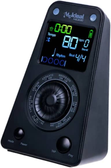 Metrônomo digital para piano Beat Tempo Controle de tempo Multifuncional Stage Performance Aniversário Suprimentos Rhythm Beat Machine, Preto