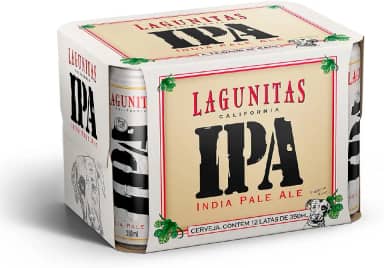 Pack Cerveja Lagunitas IPA Lata 350ML Com 12 Unidades