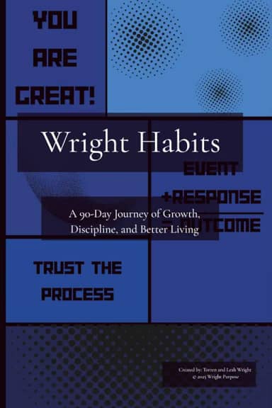 Wright Habits Journal: 90-Day Habit Tracker for Building Better Routines, Mindset & Motivation — Daily Prompts, Progress Reviews & Reflection to Stay Consistent and Reach Your Goals