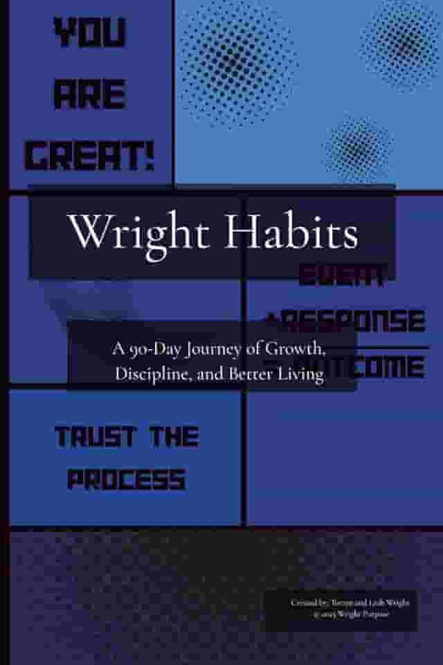 Wright Habits Journal: 90-Day Habit Tracker for Building Better Routines, Mindset & Motivation — Daily Prompts, Progress Reviews & Reflection to Stay Consistent and Reach Your Goals