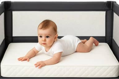 Colchão para Bebê Chiqueirinho 100cmx70cmx10cm Um Lado Impermeável Anti Ácaro