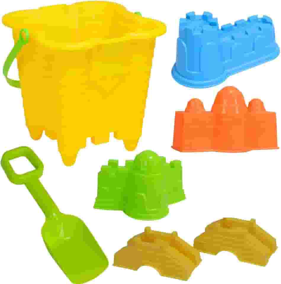 Conjunto Baldinho Brinquedos de Praia C/ 6 Acessórios - Castela