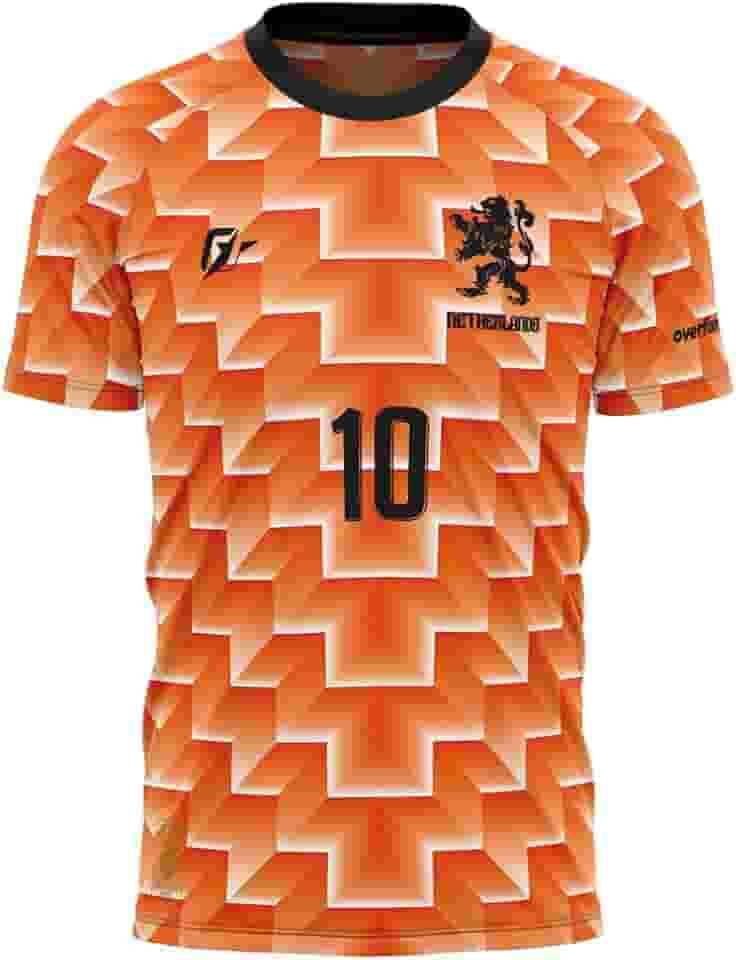 Camiseta Filtro UV Holanda Copa Torcedor Retrô Euro 1988