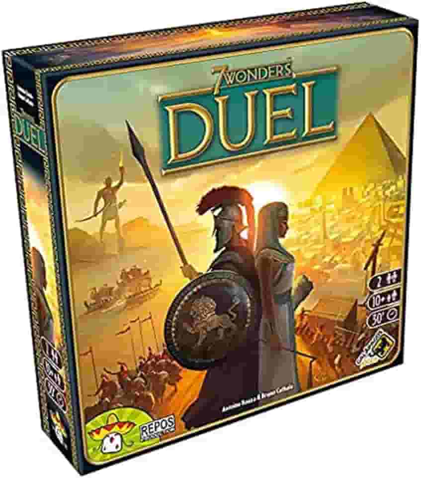Galápagos, 7 Wonders Duel, Jogo de Tabuleiro de Estratégia, 2 jogadores, 30 minutor por partida