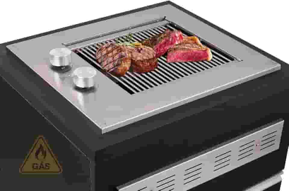 Churrasqueira Grill a Gás Cooktop de Embutir Diamond Premium Gás Natural Titan