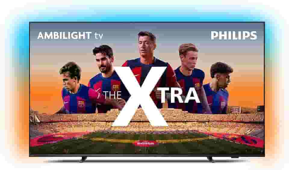 PHILIPS, Smart TV, The Xtra QD-Mini LED 55" 4K 120 Hz, 55PML9118/78, Ambilight, Google TV, P5, DTS Play-Fi, Freesync, Dolby Vision e Atmos, 40 WRMS
