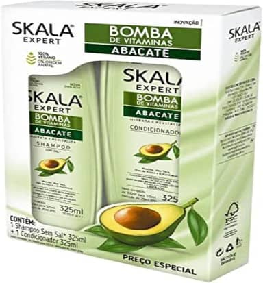 Kit Shampoo + Condicionador Skala 325Ml Bomba Abacate