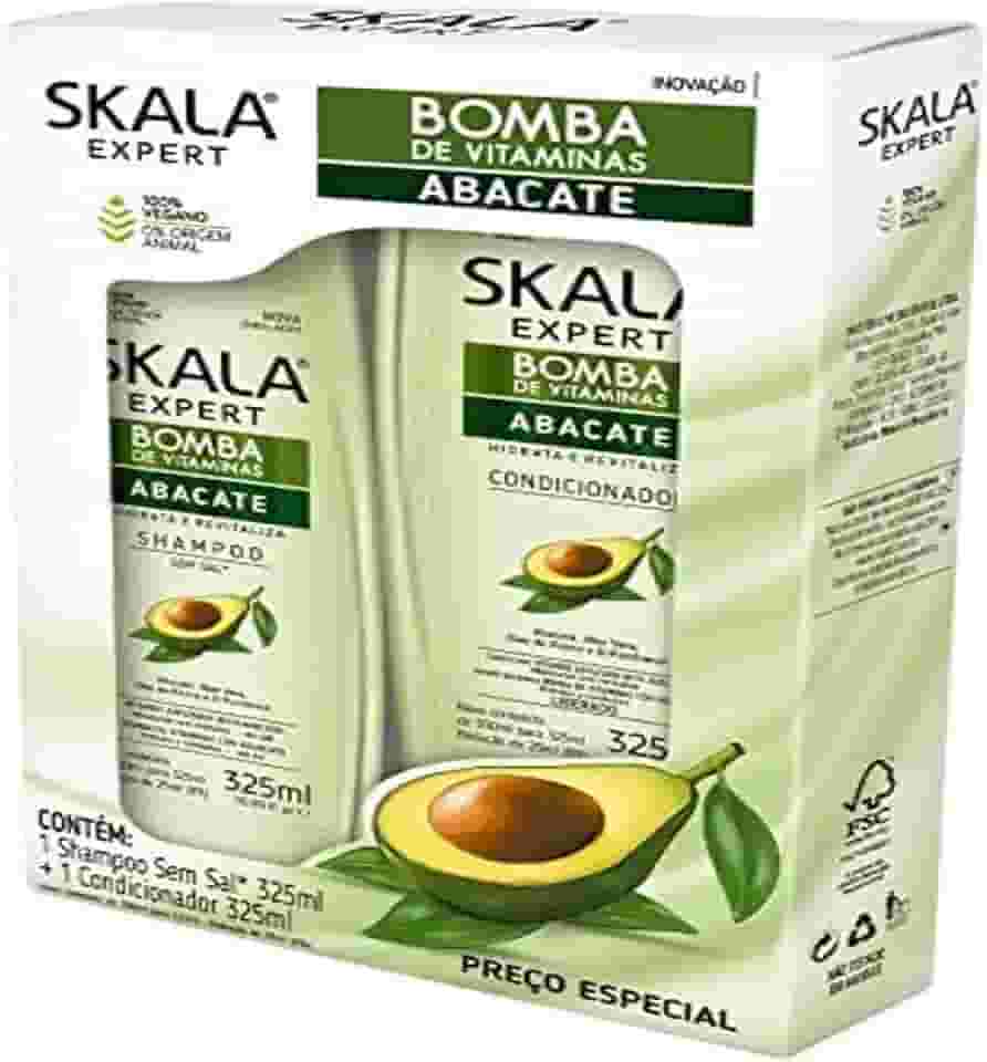 Kit Shampoo + Condicionador Skala 325Ml Bomba Abacate