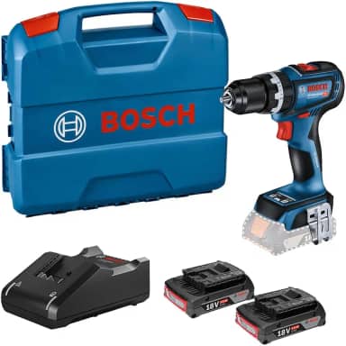 Bosch Furadeira e parafusadeira GSB 18V-90C 18V + 2B e maleta