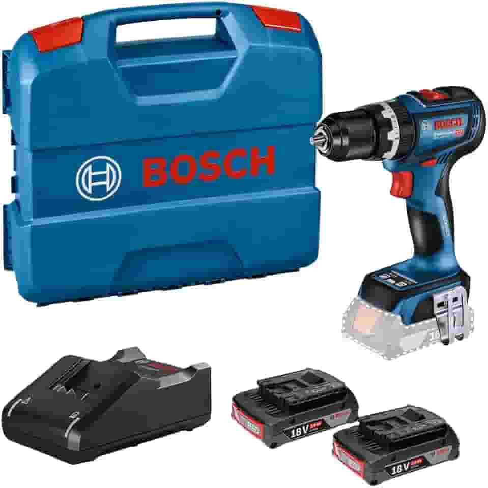 Bosch Furadeira e parafusadeira GSB 18V-90C 18V + 2B e maleta