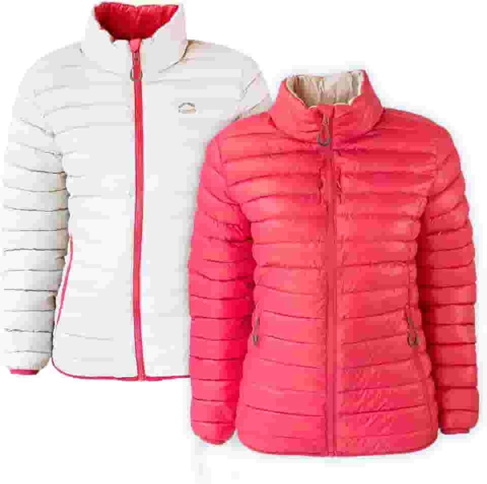 Jaqueta Puffer Dupla Face Pluma Ganso Feminina Kailash