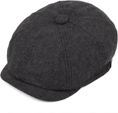 Boina Marte Feltro De Lã Cinza (BO04) Cor:Cinza Escuro;Tamanho:M