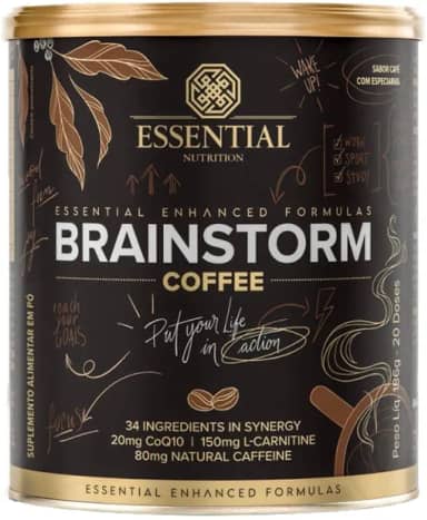 Brainstorm Coffee Energético Essential Nutrition 186g