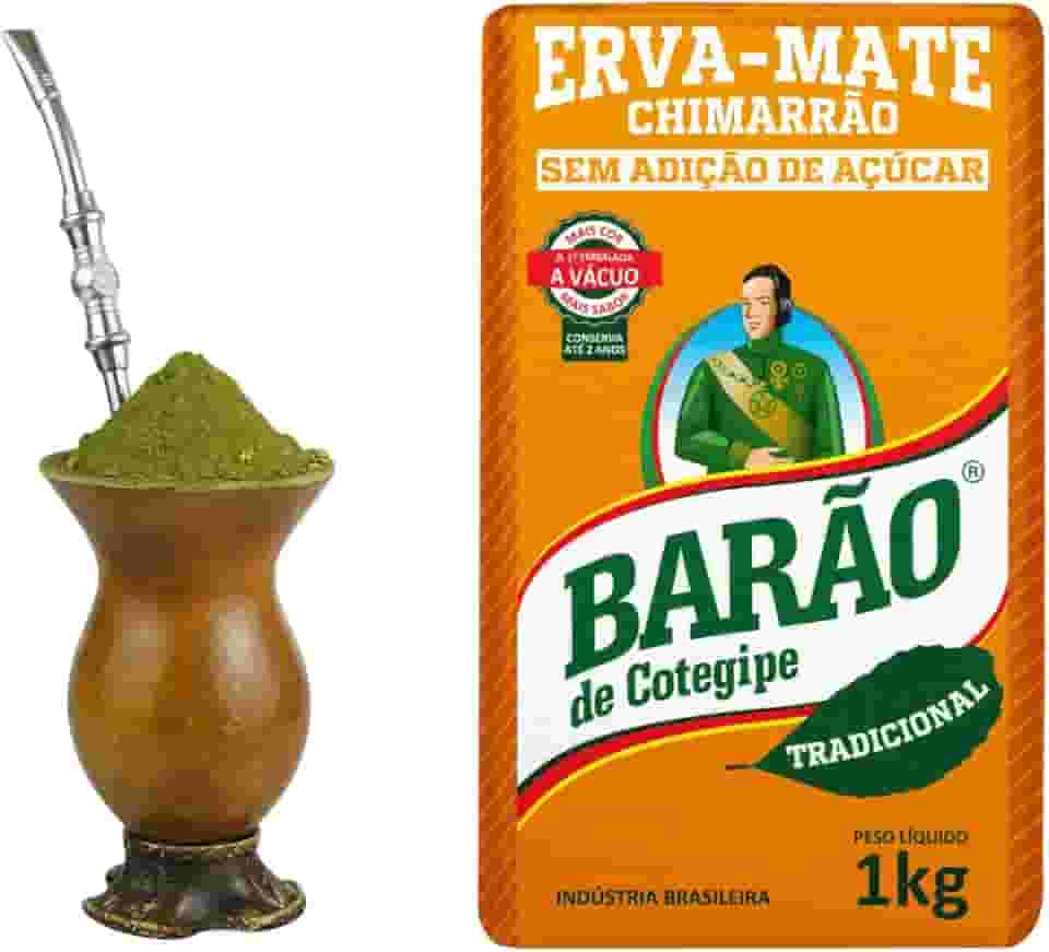 Erva Mate Tradicional Vácuo Chimarrão Barão de Cotegipe 500g