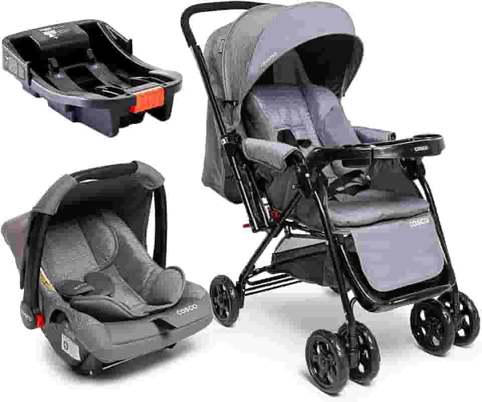 Travel System Cosco Kids, Reverse Trio, Cinza Rajado