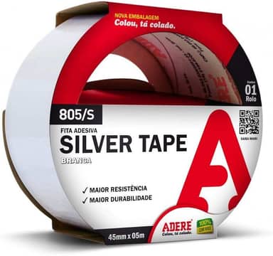 Fita Silver Tape Branca Adere 805S 45mmx05m