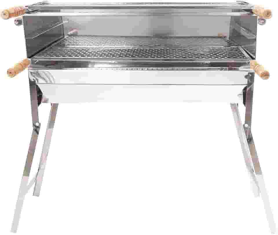 Churrasqueira Inox Espetinho 3 Andares Móvel 25x1Metro