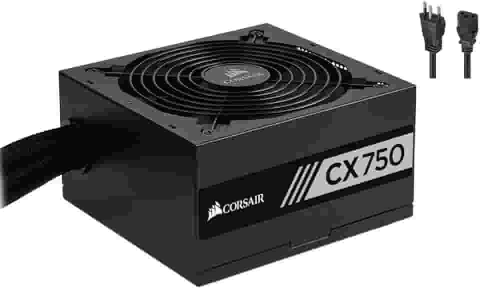 Fonte Corsair 750W 80 Plus Bronze Cx750 - Cp-9020123-Br, PRETO