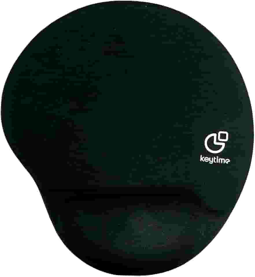 Mouse Pad Keytime Glide Tecido com Apoio de Pulso em Gel 255 x 220 mm Preto KYT00017