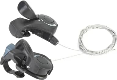 Câmbio de bicicleta de 21 velocidades, câmbio de polegar com indicador de engrenagem, esquerda + direita, para mountain bike