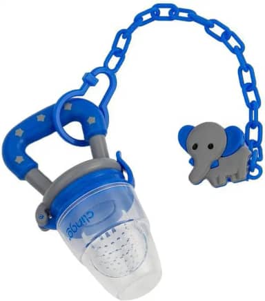 Clingo Porta Fruta Com Tampa Cinza/Azul