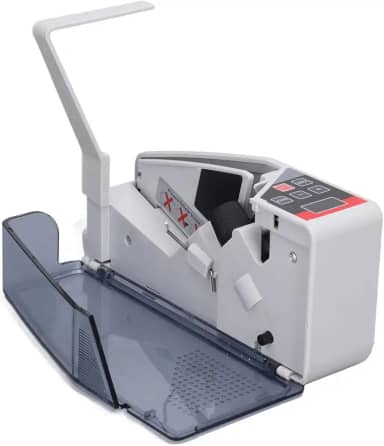 POCREATION Máquina de Contar Dinheiro Portátil, Velocidade Rápida Com Display de 3 Dígitos, Economiza Tempo e Trabalho, Alimentada por Tomada ou Bateria, para Contagem Eficiente de