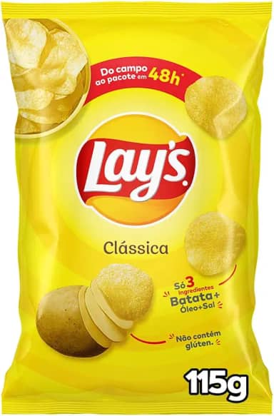 Batata Frita Lisa Clássica Lays 115G