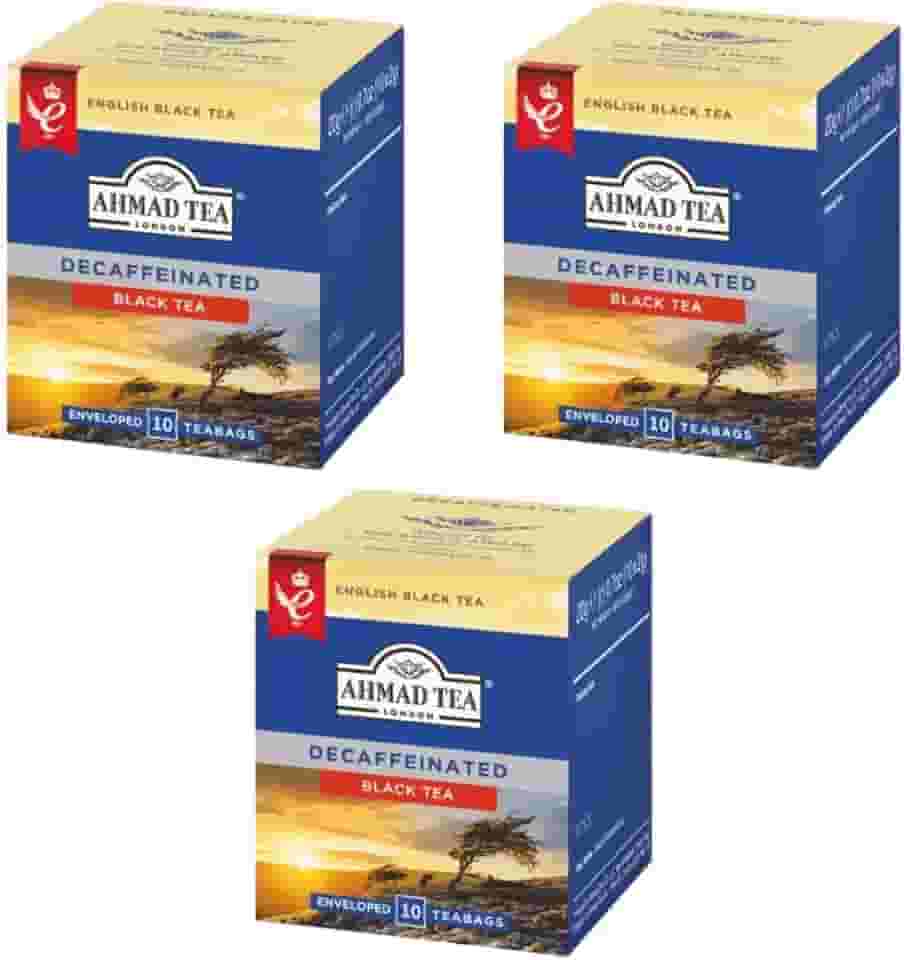 Kit 3 Chá Importado Preto English Decaffeinated Ahhmad Tea