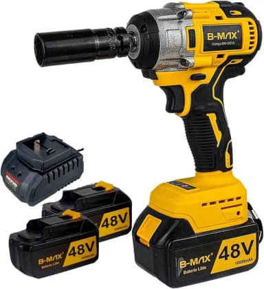 Kit Parafusadeira, Furadeira e Chave de Impacto Sem Fio 48V com 2 Baterias Bivolt – Potente, Durável e Versátil para Profissionais, Ideal para Trabalhos Pesados e Consertos em Casa