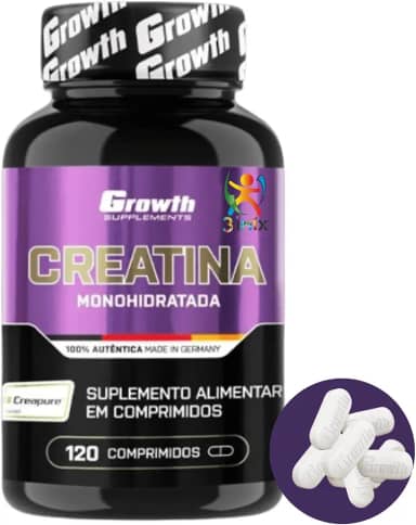 Creatina Creapure em Capsulas (Comprimidos) - 120un - Growth
