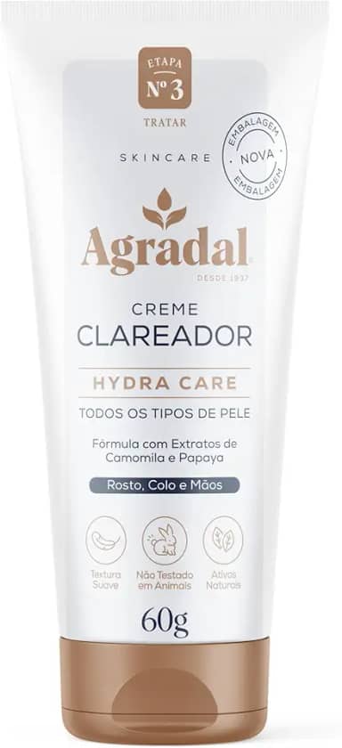 Agradal Creme Clareador Facial Hydra Care 60G