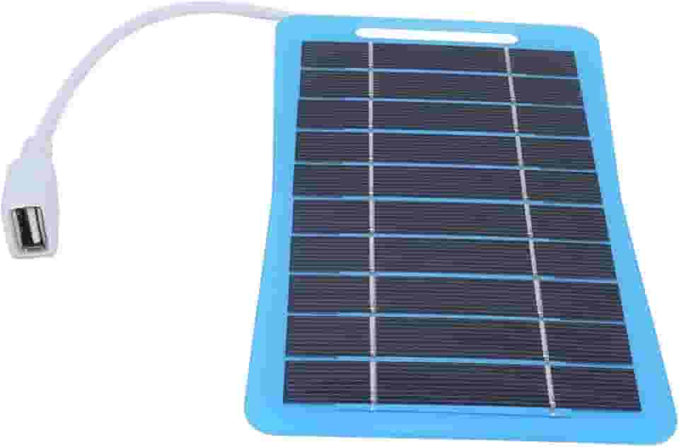 Fabater Carregador de Painel Solar Portátil de Silício Monocristalino 5W 5V para Carregamento Rápido Carregador Solar para Camping e Viagens