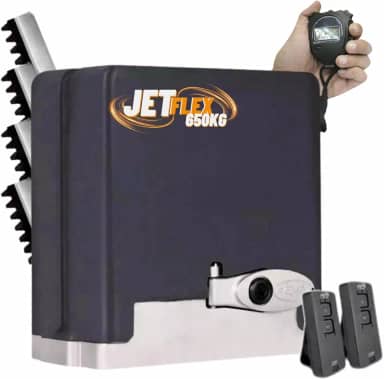 Motor De Portão Eletrônico Residencial DZ STARK 650 KG JETFLEX KL (Z18) PPA BIVOLT 2tx 4,5m