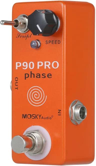 Áudio p90 pro phase phaser pedal efeitos de guitarra único mini vintage phaser pedal efeito