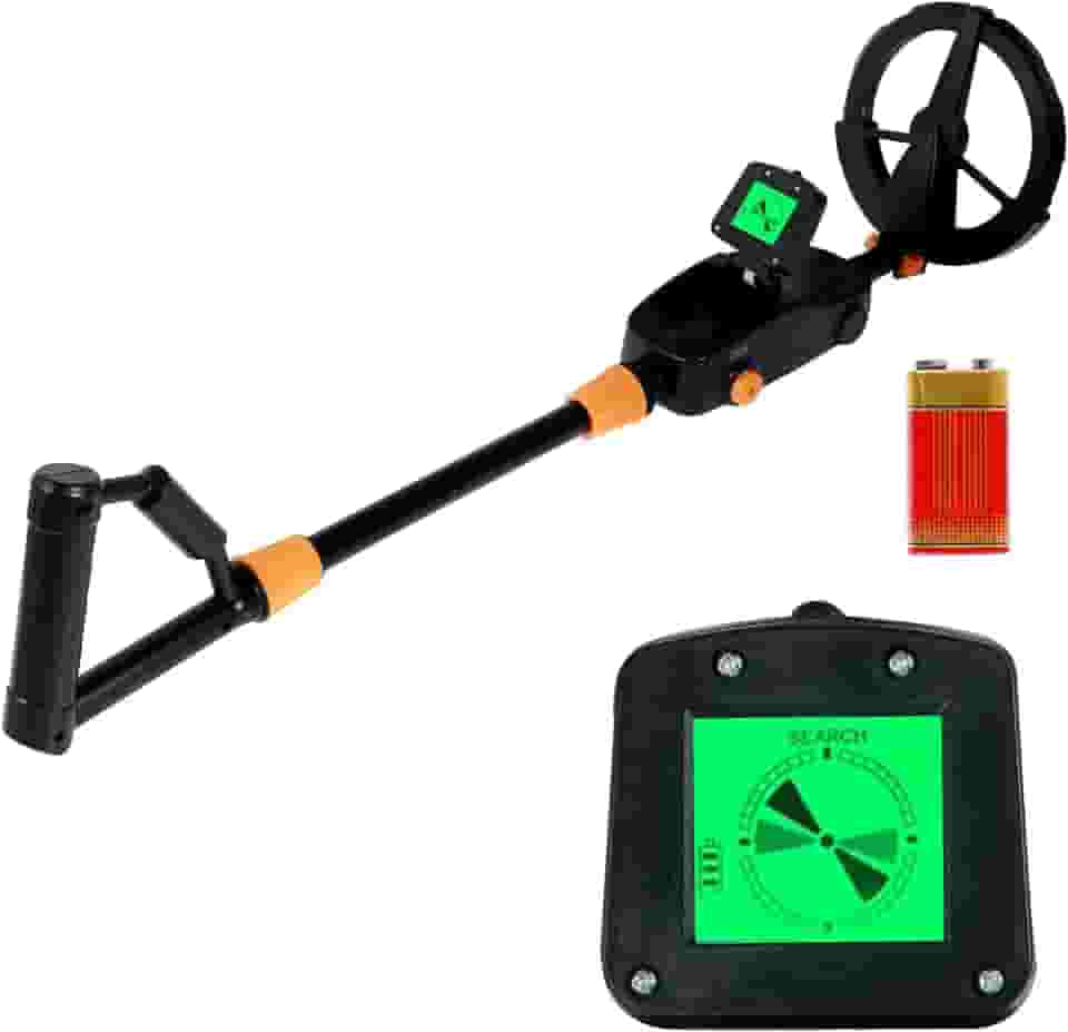 Detector de metal, detector de ouro profissional para caça ao tesouro, bobina de busca à prova d'água de 25,4 cm com visor LCD intuitivo, detectores de metal para caminhadas de exploração, detectores