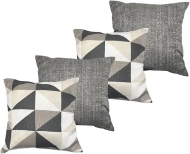 Kit Com 4 Almofadas Cheias Decorativas (Kit Almofada Decorativa - Simetria)