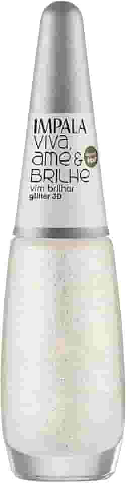 ESMALTE IMPALA VIVA AME E BRILHE GLITTER 3D VIM BRILHAR COMERCIAL