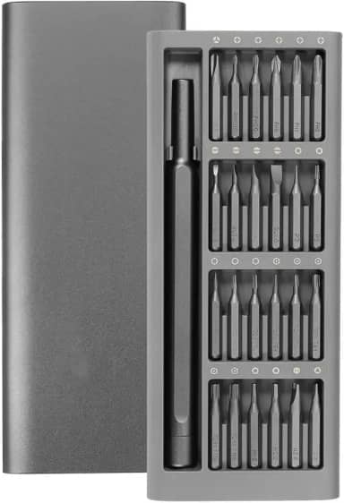 Conjunto Chave de Fenda Magnética 25 em 1 para Eletrônicos e Celulares