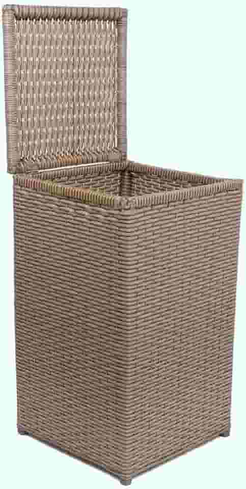 Cesto de Roupa Fibra Sintética 100 Litros 40x40x70 Cappuccino