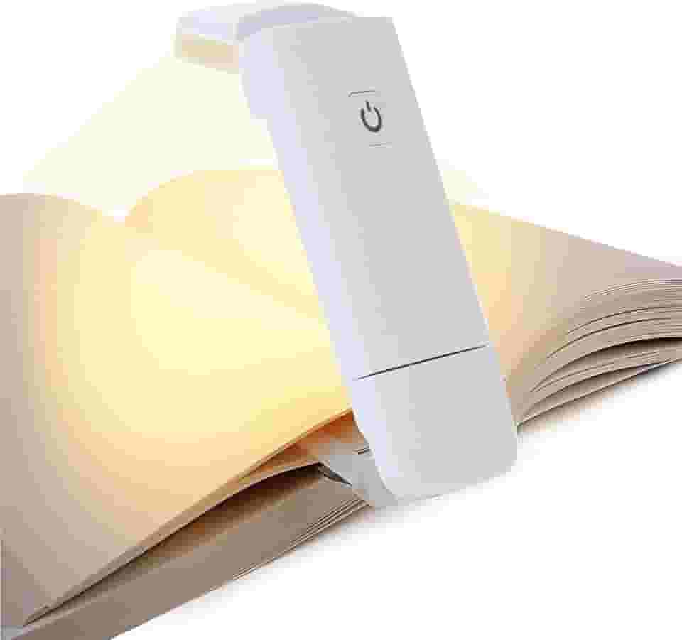 Luz de Leitura para Livro,Luminária de Leitura com Clipe e Braço Flexível USB Recarregável - Brilho & Cor Ajustáveis, Luz Ampla Cuidados com os Olhos, Ideal para Leitura na Cama e à Noite