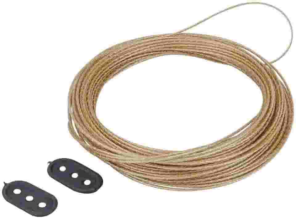 Corda para Varal 20 m Aço Encapado PVC Dourado – Durável, Residencial e Externa