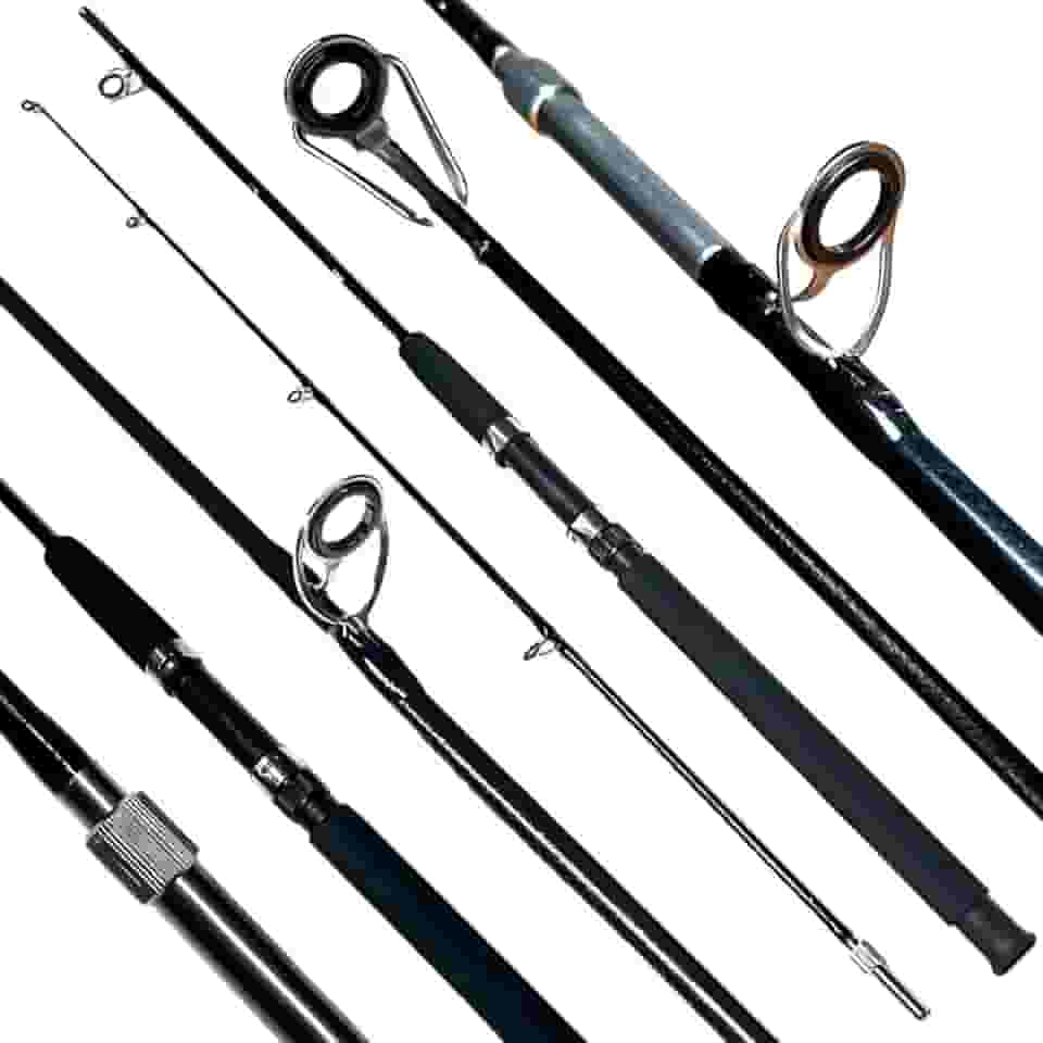 VARA DE PESCA MOLINETE ALTO MAR 6'9' (2.1M) 15-45LB - FIBRA VIDRO MACIÇA C/ROSCA - 2 PARTES