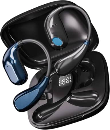 Fones de ouvido tradutores em tempo real - Fone de ouvido de tradução de IA bidirecional em 150 idiomas com suporte gratuito para aplicativo, cancelamento de ruído ENC e tempo de reprodução 10H para