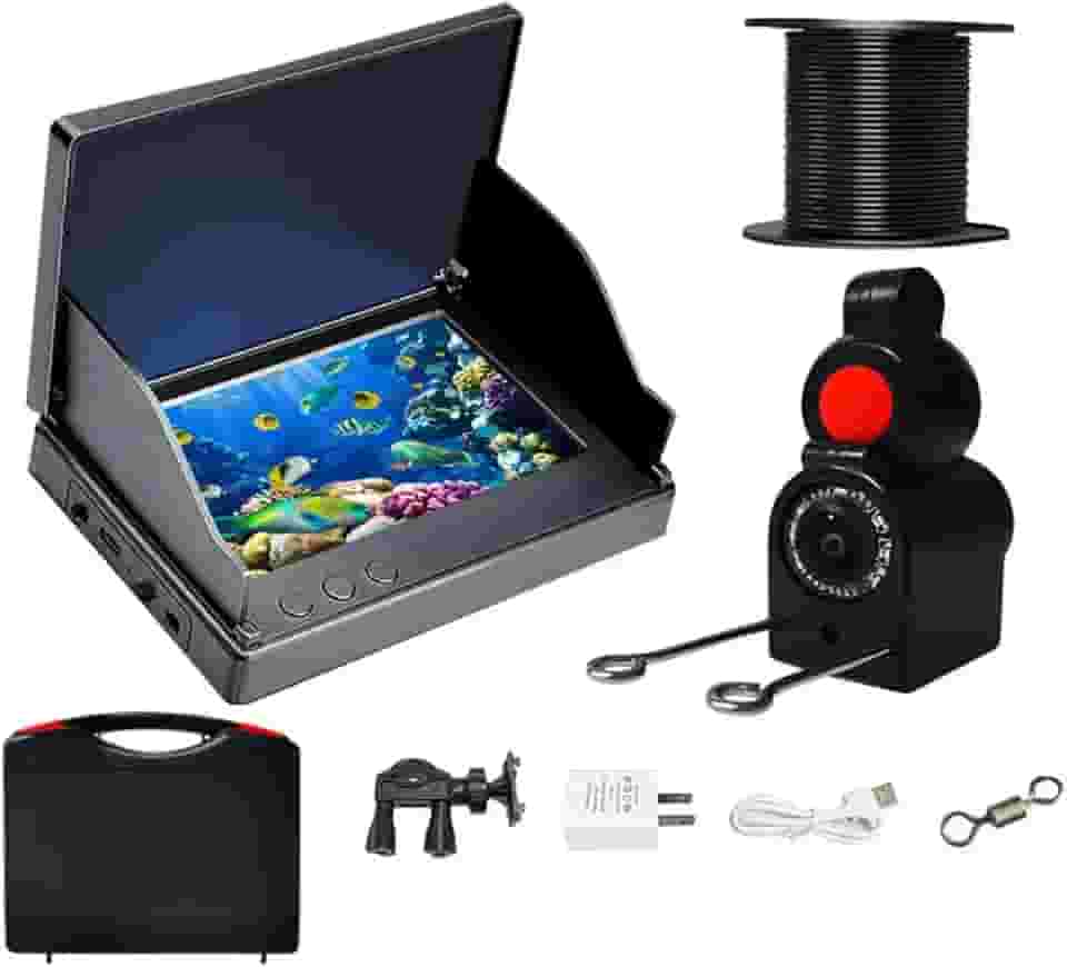 rockible Fishfinder à prova d'água, equipamento de pesca, localizador de profundidade estável, colorido, câmera subaquática para pesca no mar,