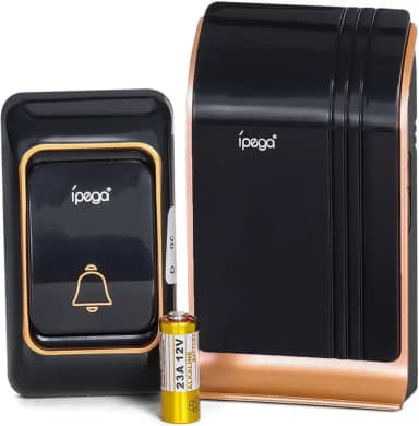 Campainha Residencial Sem Fio Wireless Com Bateria 150m Prime a Prova d'agua 38 Toques